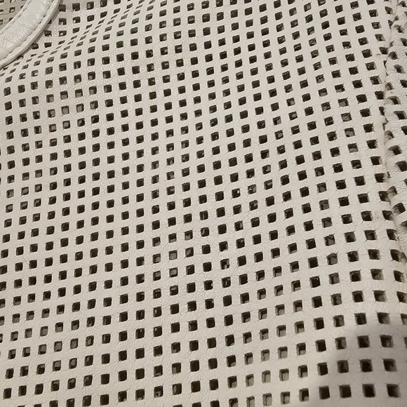 HELMUT LANG Optic White Sift Leather Jacket Small - Picture 7 of 15